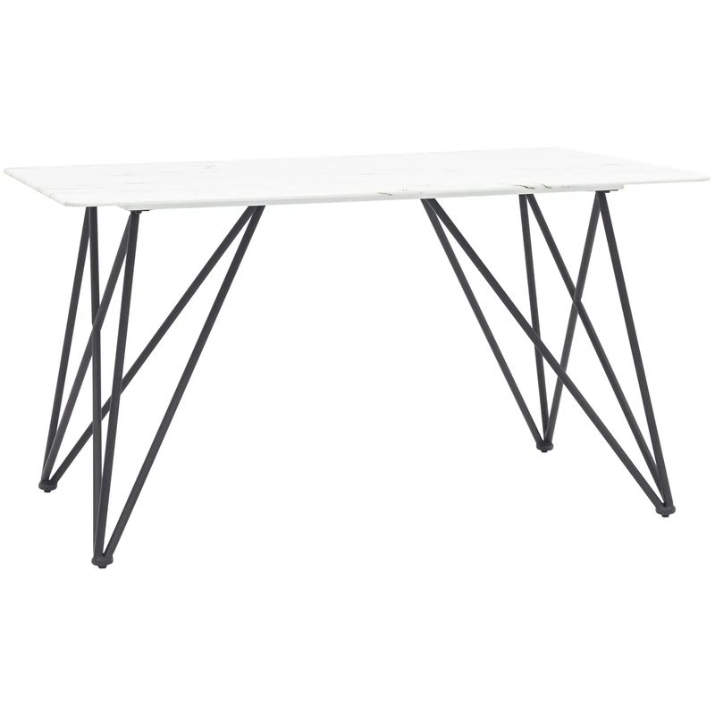 Стол обеденный Zisman Geometry №1 Белый Черный Стол обеденный Zisman Geometry №1 Белый Черный в Брянске | Loft Concept