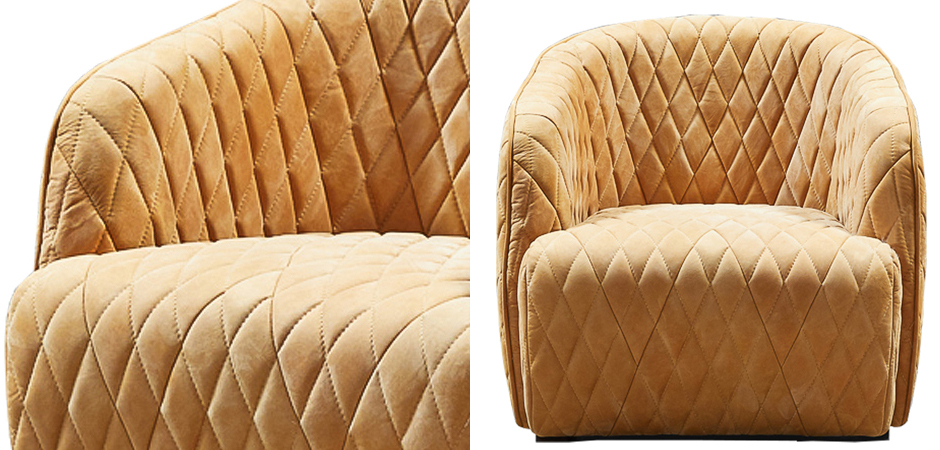 Кресло Rhombuses Upholstery Armchair Milk Caramel Кресло Rhombuses Upholstery Armchair Milk Caramel - Loft-Concept в Брянске