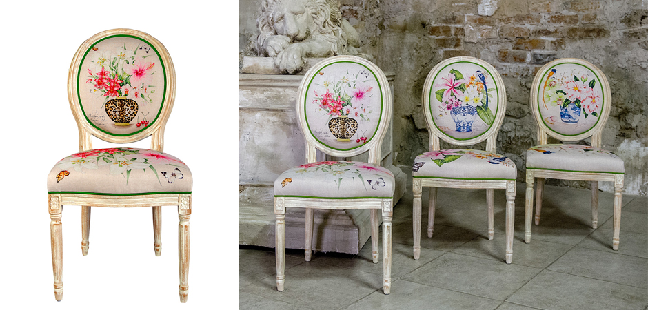 Стул Lilies and Hibiscus Stool Стул Lilies and Hibiscus Stool - Loft-Concept в Брянске