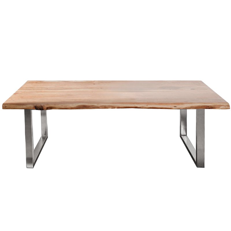 Обеденный стол Brutal Wood Акация Нержавеющая сталь Обеденный стол Brutal Wood Акация Нержавеющая сталь в Брянске | Loft Concept