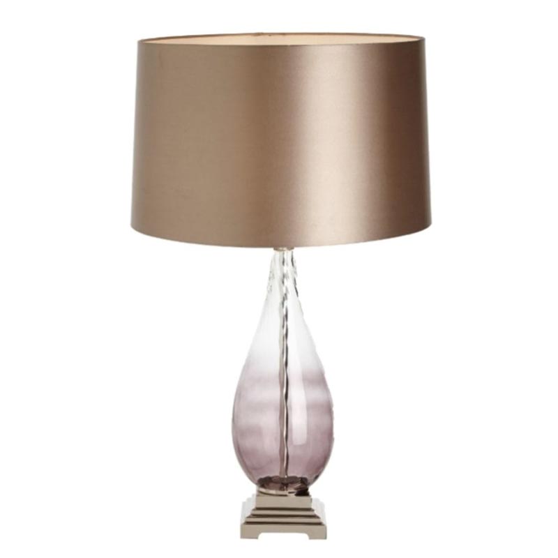 Настольная лампа Evonne Table Lamp Золотой Прозрачный фиолетовый Настольная лампа Evonne Table Lamp Золотой Прозрачный фиолетовый в Брянске | Loft Concept