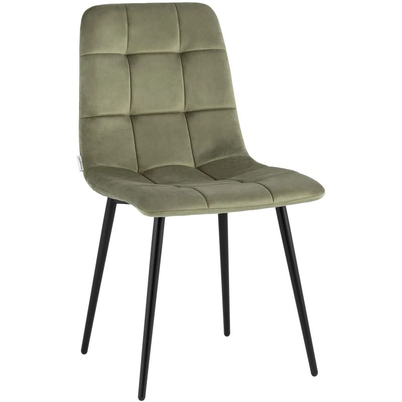 Стул NANCY Chair Пыльно-Оливковый Велюр Оливковый Черный Стул NANCY Chair Пыльно-Оливковый Велюр Оливковый Черный в Брянске | Loft Concept