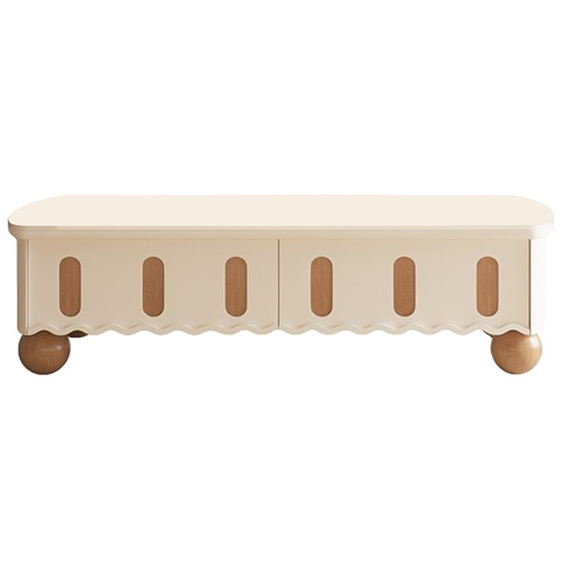 Кофейный стол Waves Wooden Forms Coffee Table Бежевый Древесина в Брянске | Loft Concept 