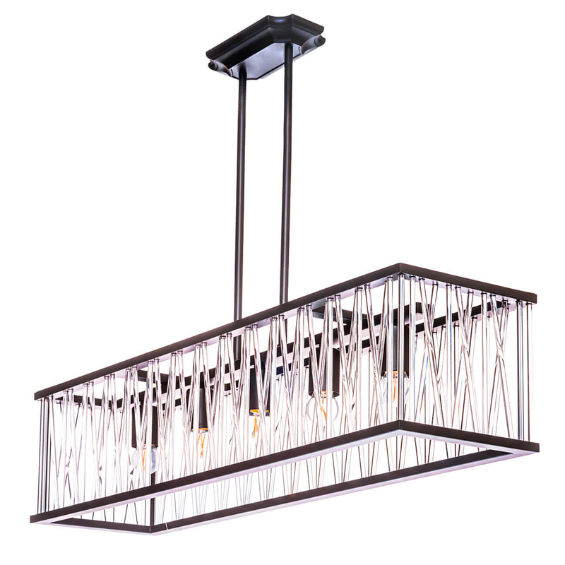 Люстра Lamp Inside The Frame Rectangle Черный Люстра Lamp Inside The Frame Rectangle Черный в Брянске | Loft Concept