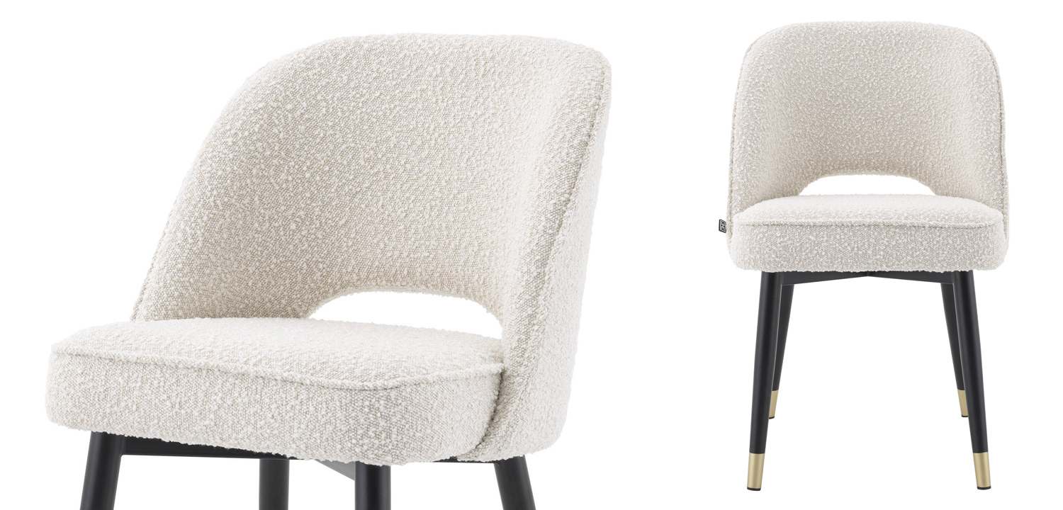 Комплект из двух стульев Eichholtz Dining Chair Cliff set of 2 Boucle cream - фото