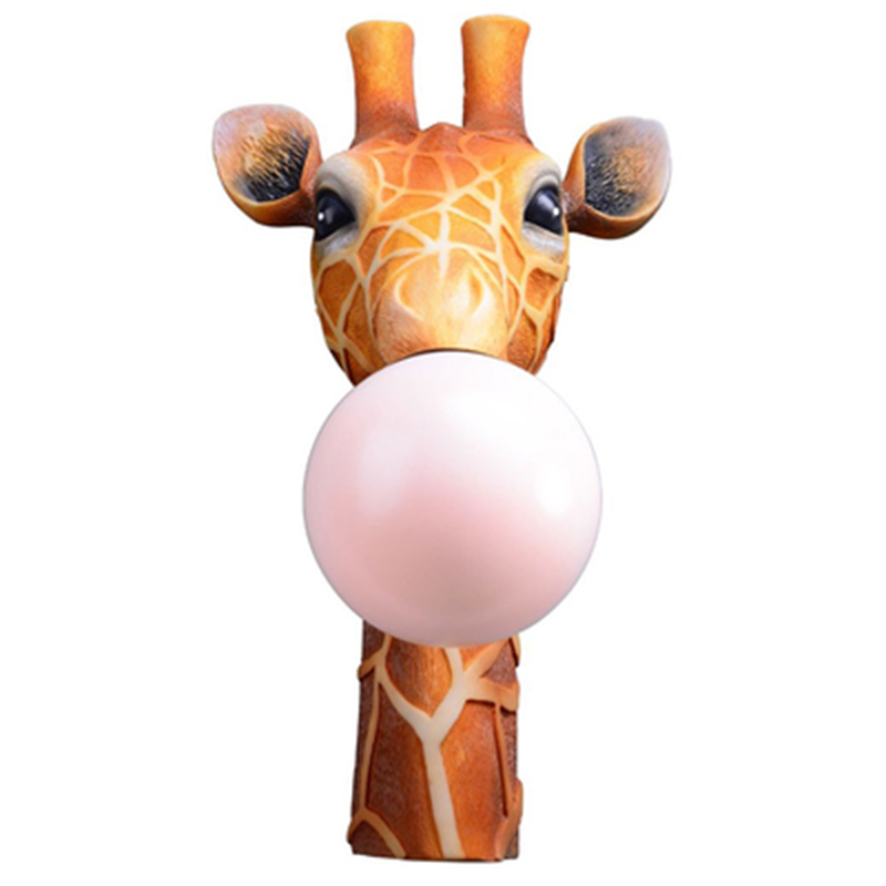 Бра для детской Жираф Bubble Gum Giraffe Wall Lamp Карамель Коричневый Розовый пастельный Бра для детской Жираф Bubble Gum Giraffe Wall Lamp Карамель Коричневый Розовый пастельный в Брянске | Loft Concept