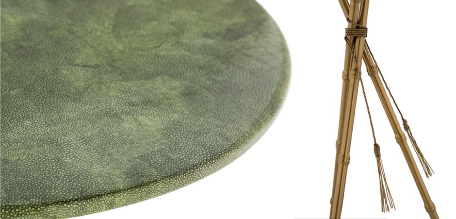 Green Stingray Skin Side Tables Green Stingray Skin Side Tables - Loft-Concept в Брянске