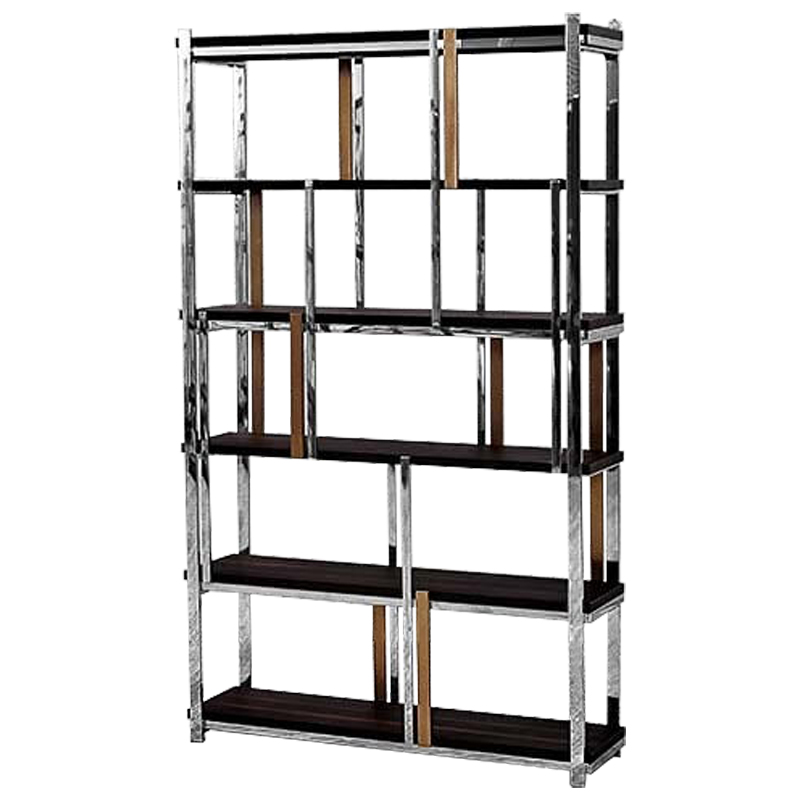 Стеллаж Batista Rack Коричневый Хром Бронза Стеллаж Batista Rack Коричневый Хром Бронза в Брянске | Loft Concept