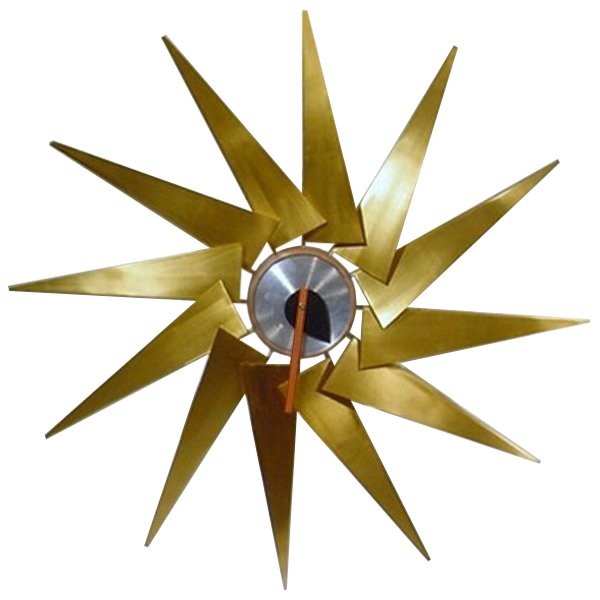 Часы George Nelson Turbine Clock Латунь Часы George Nelson Turbine Clock Латунь в Брянске | Loft Concept