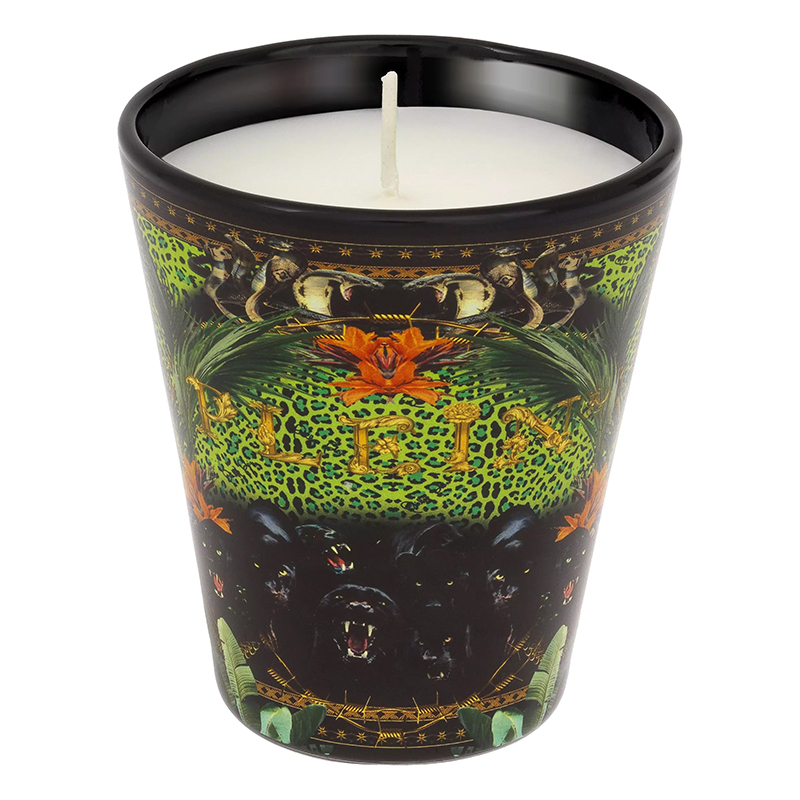Свеча Philipp Plein Candle Jungle M Черный Мульти Свеча Philipp Plein Candle Jungle M Черный Мульти в Брянске | Loft Concept