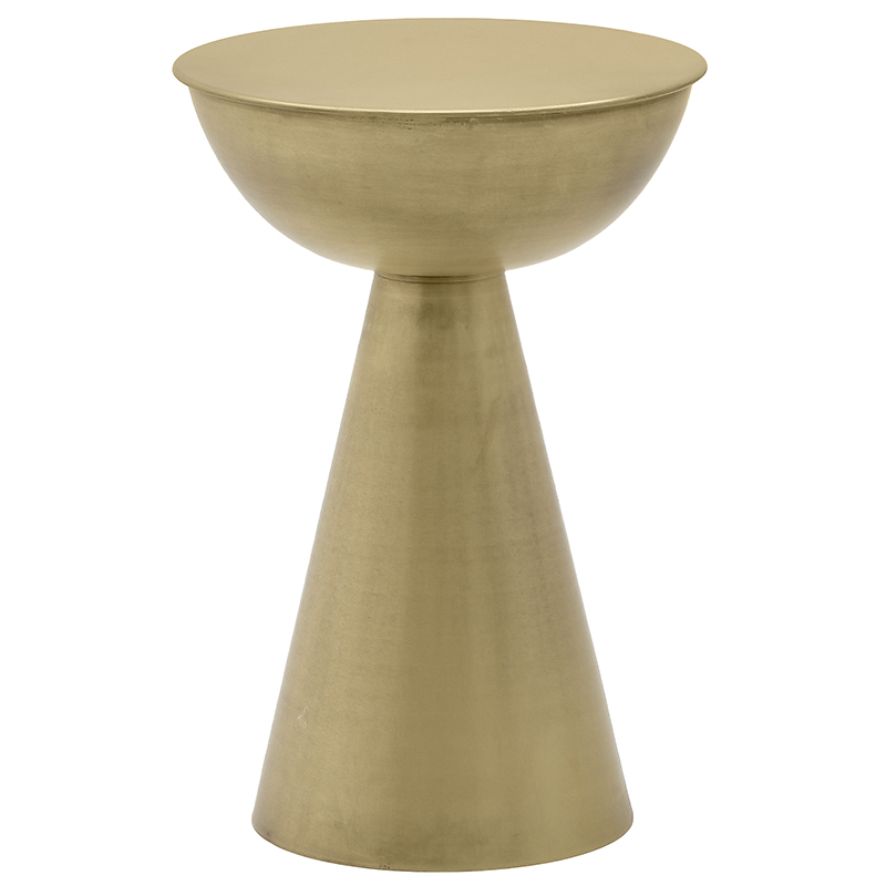 Круглый металлический приставной столик Modern Caldron Metal Side Table Золотой Круглый металлический приставной столик Modern Caldron Metal Side Table Золотой в Брянске | Loft Concept