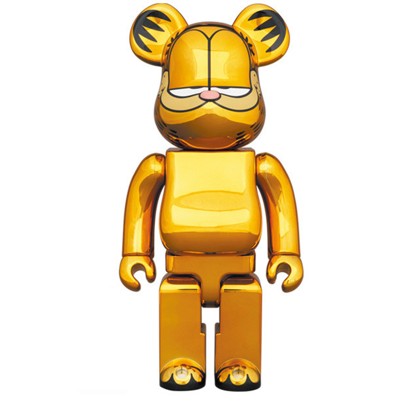 Статуэтка Bearbrick Garfield Глянцевое золото Статуэтка Bearbrick Garfield Глянцевое золото в Брянске | Loft Concept