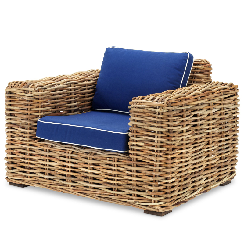 Кресло Eichholtz Chair Foster Древесина Синий Кресло Eichholtz Chair Foster Древесина Синий в Брянске | Loft Concept