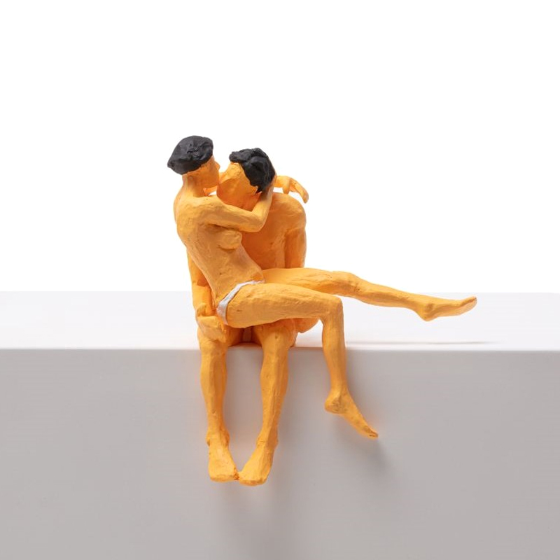 Статуэтка Seletti David & Esther Желтый Белый Статуэтка Seletti David & Esther Желтый Белый в Брянске | Loft Concept