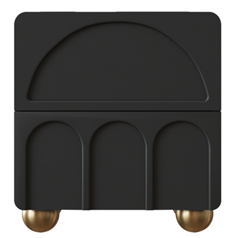 Тумба Arch Nightstand Black Черный Золотой Тумба Arch Nightstand Black Черный Золотой в Брянске | Loft Concept