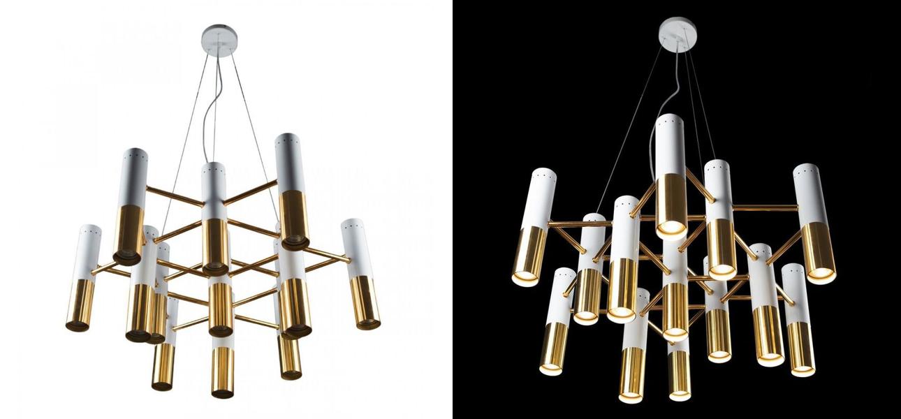 Люстра IKE Delightfull Pendant Белый цвет Диаметр 70 см - фото №1