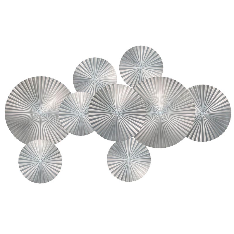 Арт-объект Apollo Silver Wall Plaque Disc 9 Серебряный в Брянске | Loft Concept 