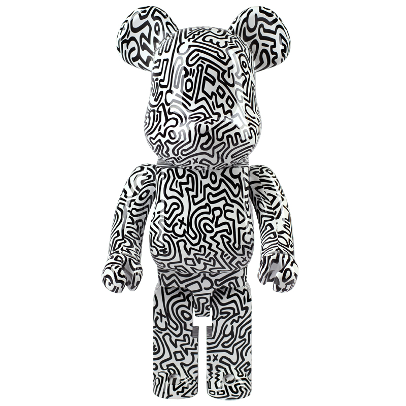 Статуэтка  Bearbrick Keith Haring Ver. 4 Черно-белый в Брянске | Loft Concept 