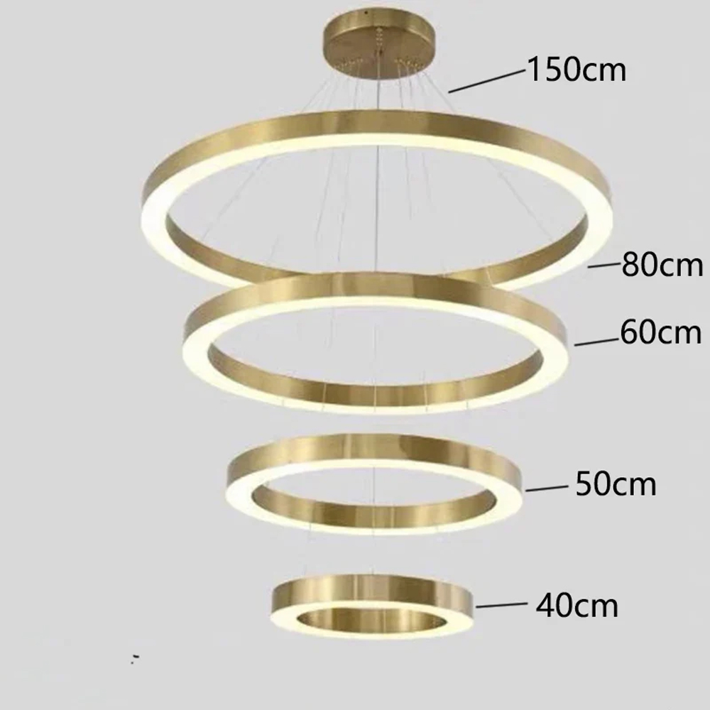 Люстра Light Ring Vertical Латунь в Брянске