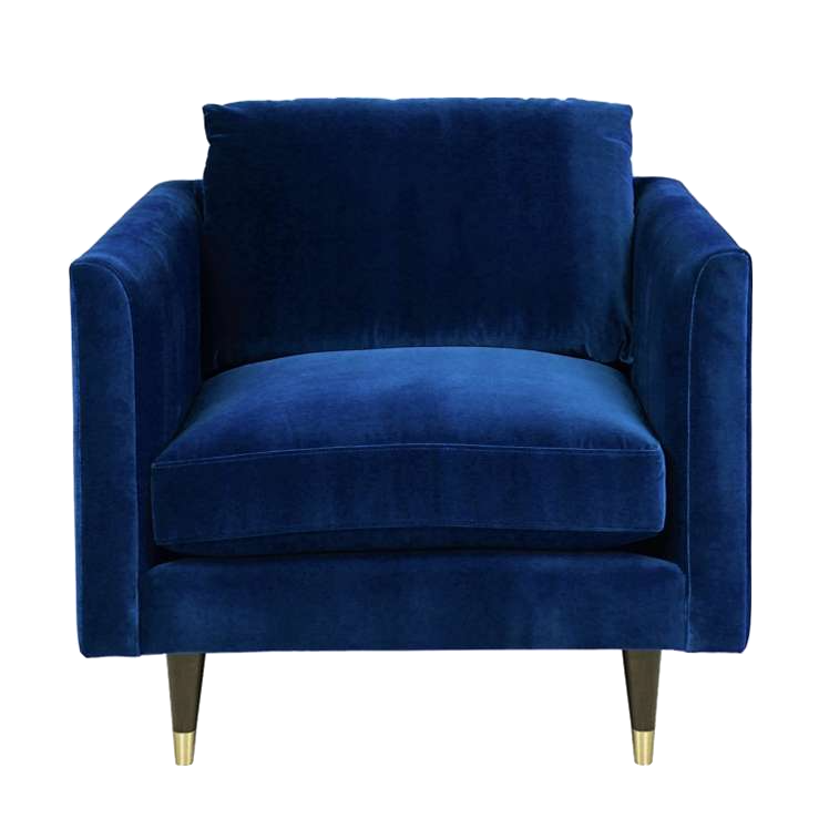 Кресло LIVING BY CHRISTIANE LEMIEUX Henry Armchair Синий Кресло LIVING BY CHRISTIANE LEMIEUX Henry Armchair Синий в Брянске | Loft Concept