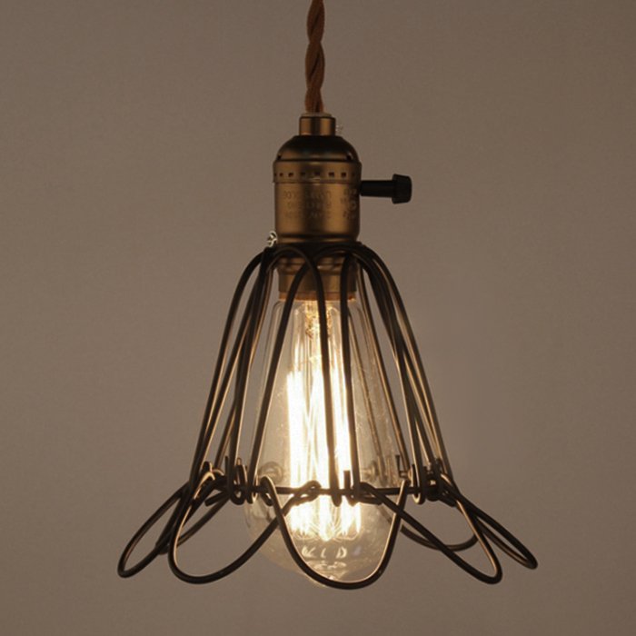 Подвесной светильник Loft Industry Cage Pendant Бронза Подвесной светильник Loft Industry Cage Pendant Бронза в Брянске | Loft Concept