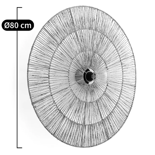 Круглый настенный светильник с декором из пеньковой веревки Alano Wall Lamp Круглый настенный светильник с декором из пеньковой веревки Alano Wall Lamp в Брянске