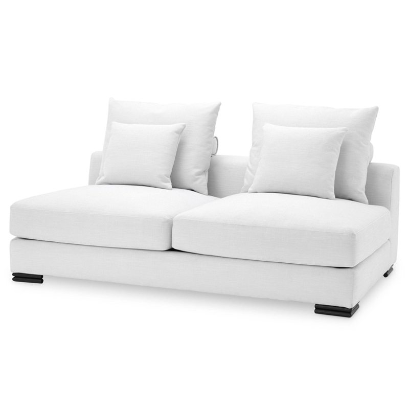 Диван Eichholtz Sofa Clifford 2-Seater white Белый Черный Диван Eichholtz Sofa Clifford 2-Seater white Белый Черный в Брянске | Loft Concept
