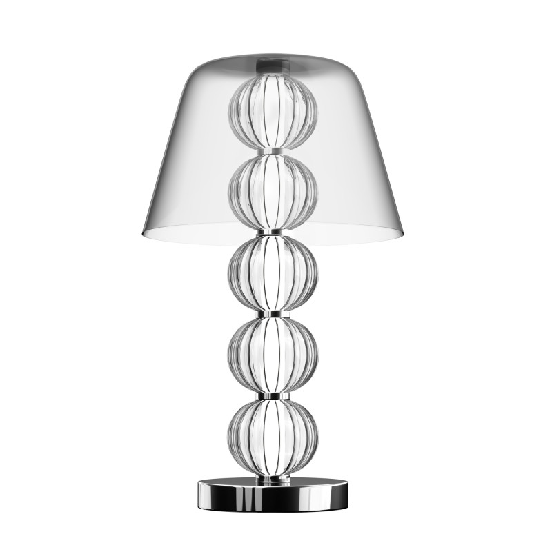 Настольная лампа со стеклянными шарами Balls Lamp Хром Настольная лампа со стеклянными шарами Balls Lamp Хром в Брянске | Loft Concept