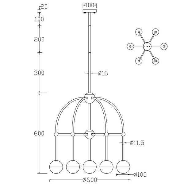 Люстра Heidy Bronze Chandelier 7 Люстра Heidy Bronze Chandelier 7 в Брянске