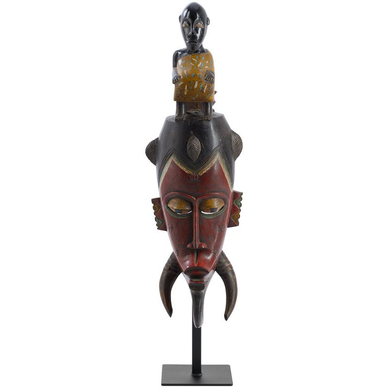 Маска Tanzanian chieftain Красный (Red) Черный Маска Tanzanian chieftain Красный (Red) Черный в Брянске | Loft Concept