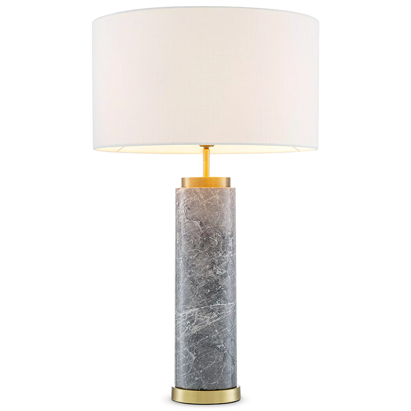 Настольная лампа Eichholtz Table Lamp Lxry Grey Marble Серый Латунь Белый Настольная лампа Eichholtz Table Lamp Lxry Grey Marble Серый Латунь Белый в Брянске | Loft Concept
