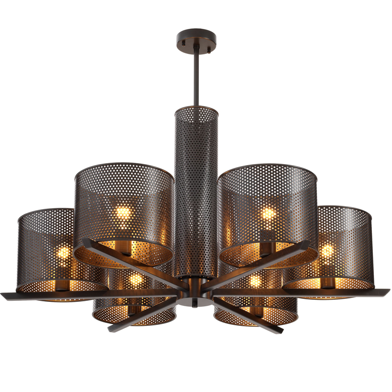 Люстра Eichholtz Chandelier Morrison Bronze Темная бронза Люстра Eichholtz Chandelier Morrison Bronze Темная бронза в Брянске | Loft Concept