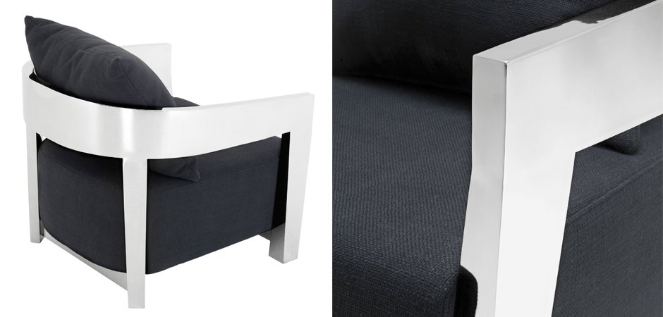 Кресло Eichholtz Chair Rubautelli Stainless steel Кресло Eichholtz Chair Rubautelli Stainless steel - Loft-Concept в Брянске