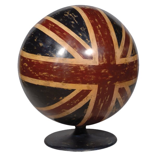 Кресло шар Pod Chair Union Jack & Brown Leather Коричневый винтаж Кресло шар Pod Chair Union Jack & Brown Leather Коричневый винтаж в Брянске | Loft Concept