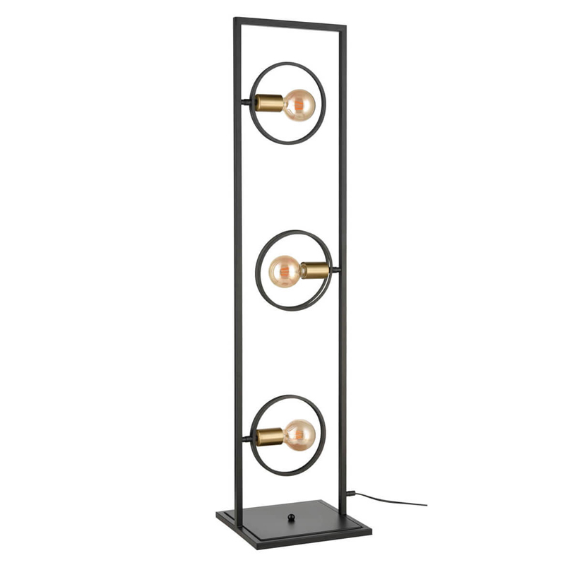 Торшер Loft Rings Light Черный Золотой Торшер Loft Rings Light Черный Золотой в Брянске | Loft Concept
