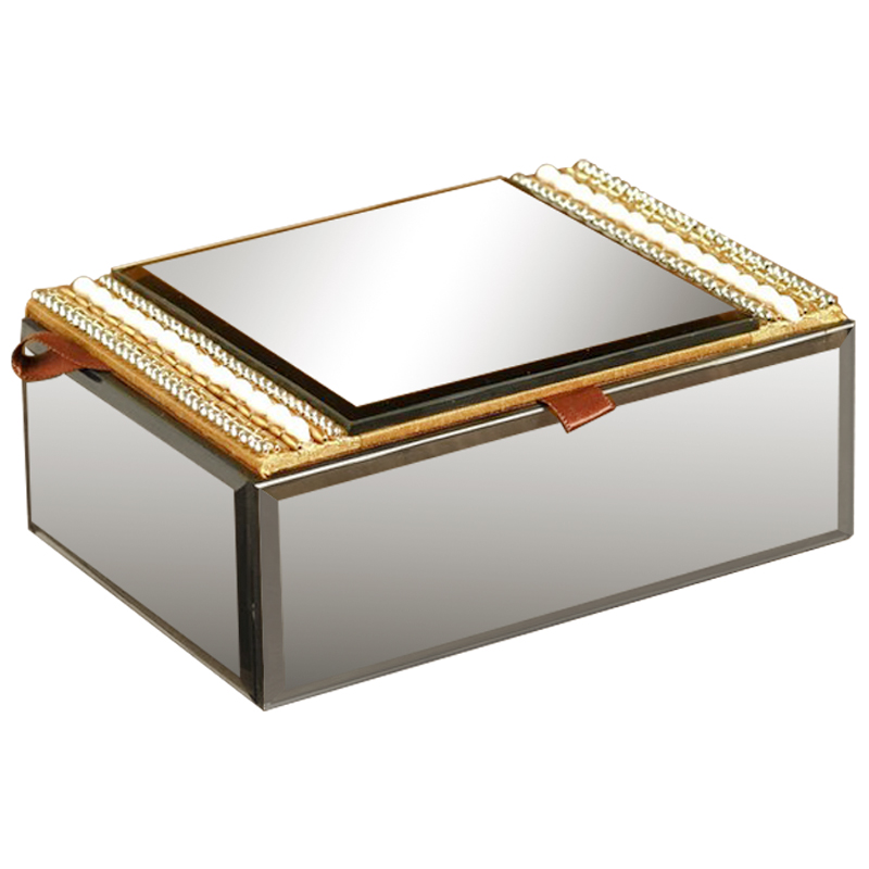 Шкатулка Seren Mirrored Box Зеркало Золотой Шкатулка Seren Mirrored Box Зеркало Золотой в Брянске | Loft Concept