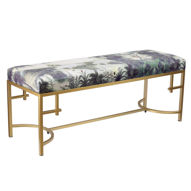 Банкетка Tropics Furniture Зеленый Зеленый шалфей Малахит (зеленый) Золотой Банкетка Tropics Furniture Зеленый Зеленый шалфей Малахит (зеленый) Золотой в Брянске | Loft Concept