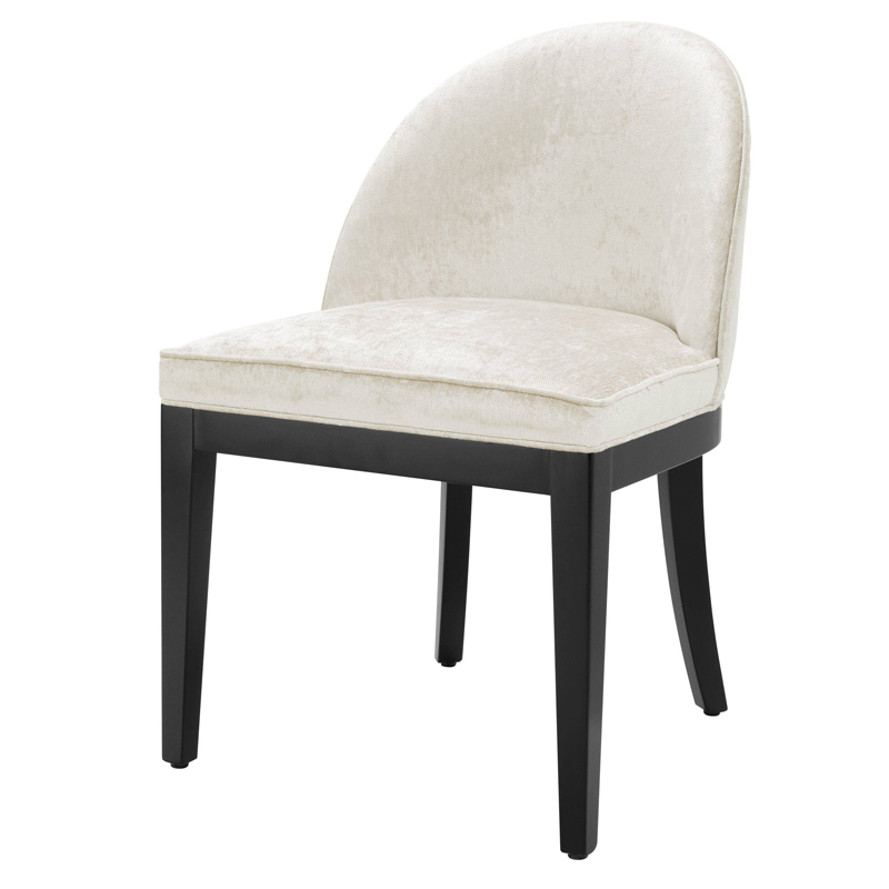 Стул Eichholtz Dining Chair Fallon Mirage off-white Белый Черный Стул Eichholtz Dining Chair Fallon Mirage off-white Белый Черный в Брянске | Loft Concept