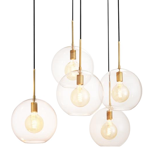 Люстра Chandelier Tango 5 light Латунь Античная полированная Темная бронза Прозрачное Стекло Люстра Chandelier Tango 5 light Латунь Античная полированная Темная бронза Прозрачное Стекло в Брянске | Loft Concept