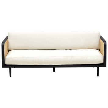 Диван Rattan Decor Sofa and Black ivory ( слоновая кость ) Черный Диван Rattan Decor Sofa and Black ivory ( слоновая кость ) Черный в Брянске | Loft Concept