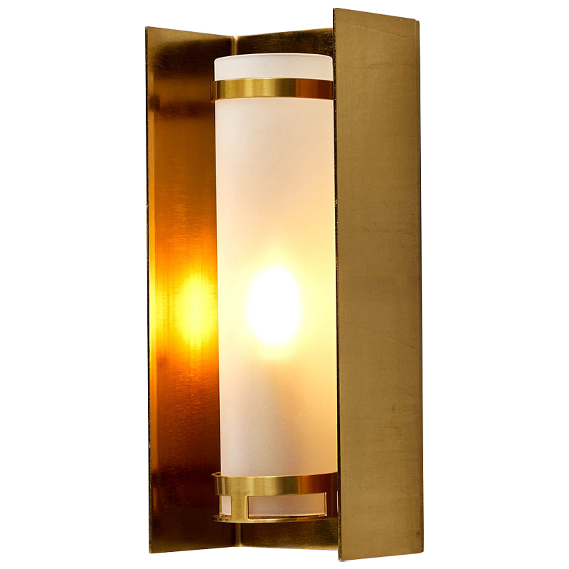 Бра Regin Wall Lamp Матовое Стекло Золотой Белое матовое стекло Бра Regin Wall Lamp Матовое Стекло Золотой Белое матовое стекло в Брянске | Loft Concept
