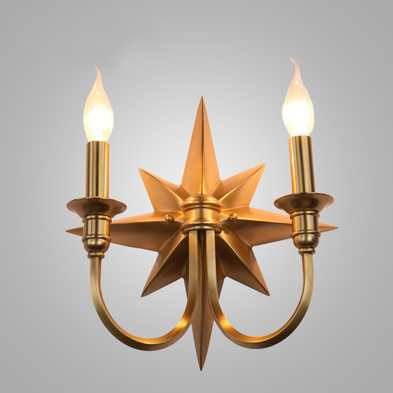 Бра Base Star Wall lamp Double Латунь Бра Base Star Wall lamp Double Латунь в Брянске | Loft Concept