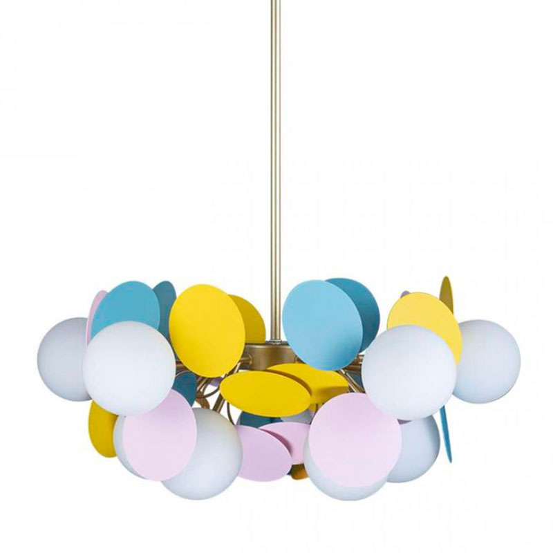 Люстра MATISSE Chandelier multicolor 10 ламп Мульти Золотой Люстра MATISSE Chandelier multicolor 10 ламп Мульти Золотой в Брянске | Loft Concept