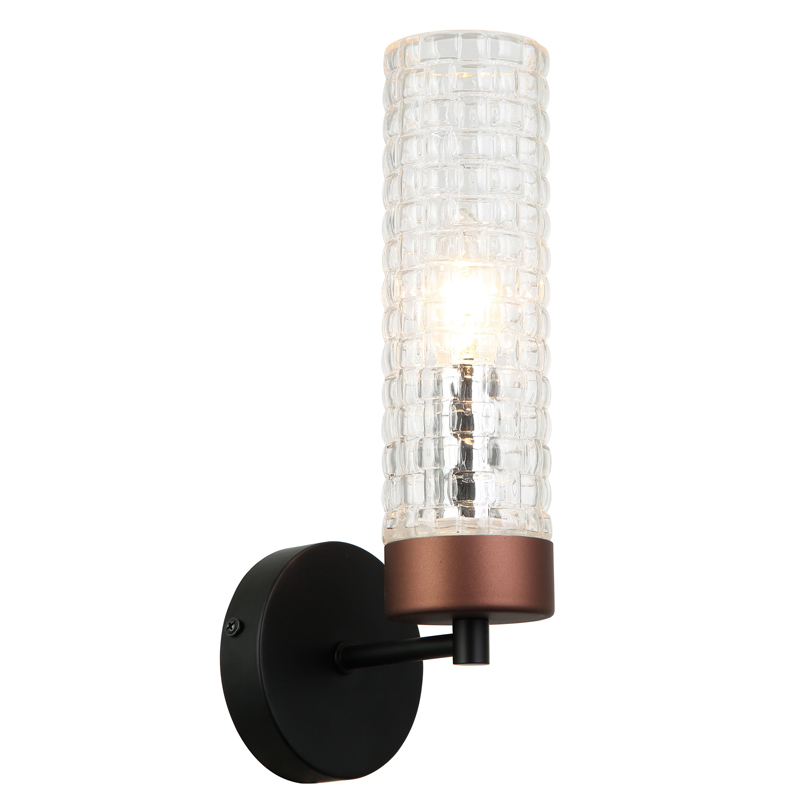 Бра Otes Sconce Черный Коричневый Прозрачный Бра Otes Sconce Черный Коричневый Прозрачный в Брянске | Loft Concept