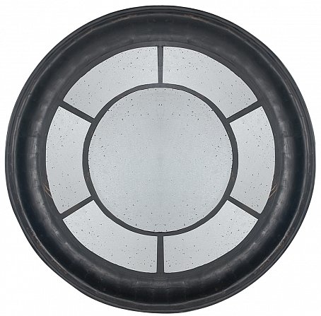 Зеркало настенное состаренное Black Round Window Черный Зеркало настенное состаренное Black Round Window Черный в Брянске | Loft Concept