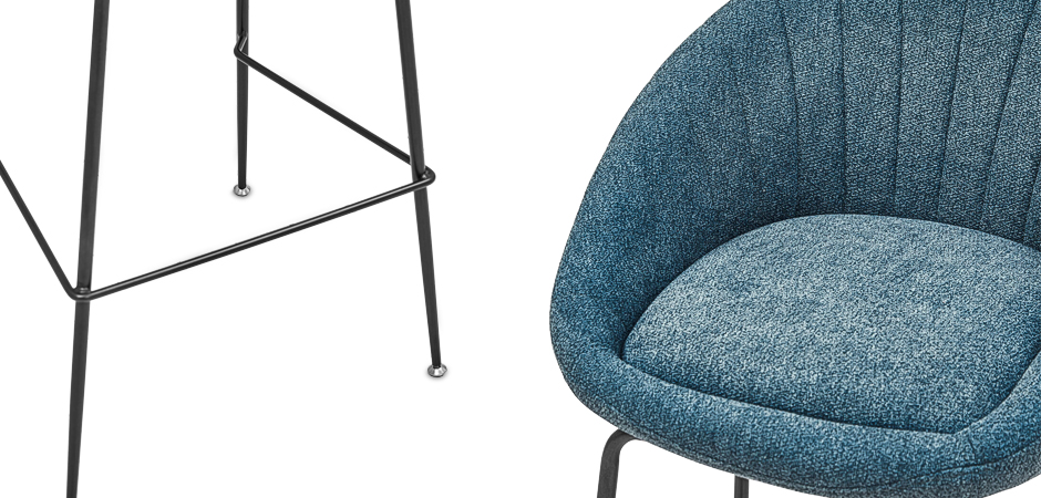Барный стул Alberto Bar Stool Blue Барный стул Alberto Bar Stool Blue - Loft-Concept в Брянске