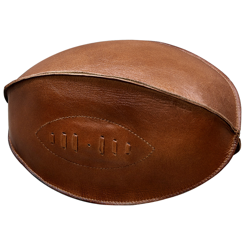 Аксессуар мяч для регби Leather Rugby Ball Коричневый Аксессуар мяч для регби Leather Rugby Ball Коричневый в Брянске | Loft Concept