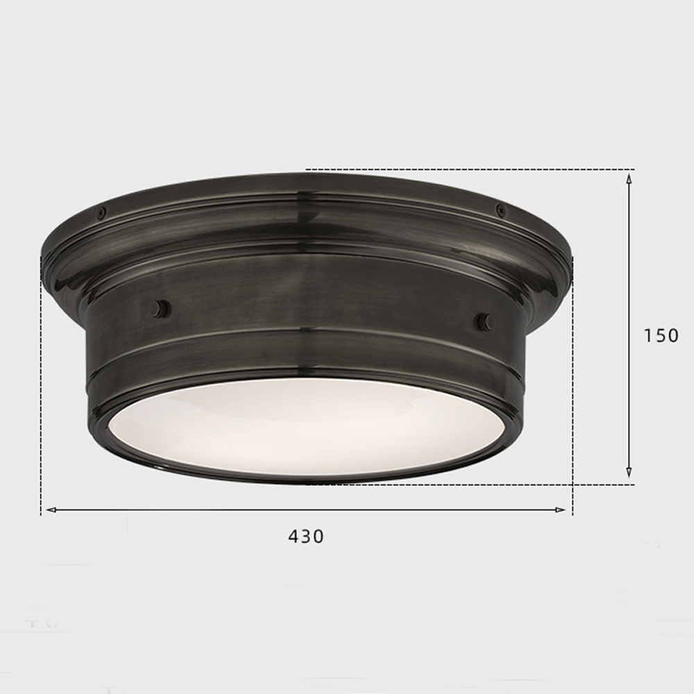 Потолочный светильник круглый черного цвета Modern Simple Ceiling Light Потолочный светильник круглый черного цвета Modern Simple Ceiling Light в Брянске