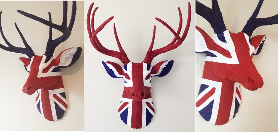 Голова оленя - Union jack Голова оленя - Union jack - Loft-Concept в Брянске
