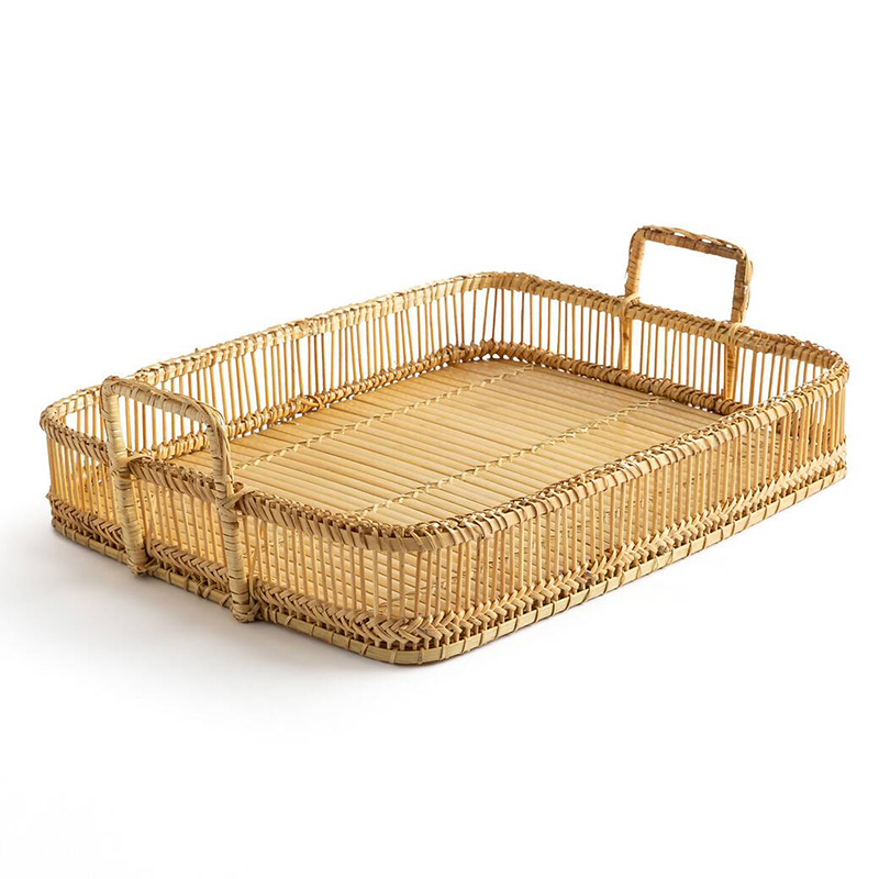 Поднос Wicker Bamboo Rattan Бежевый Поднос Wicker Bamboo Rattan Бежевый в Брянске | Loft Concept